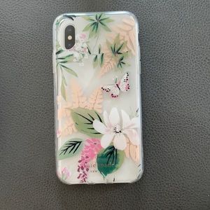 i phone xs kate spade case with 2 screen protect